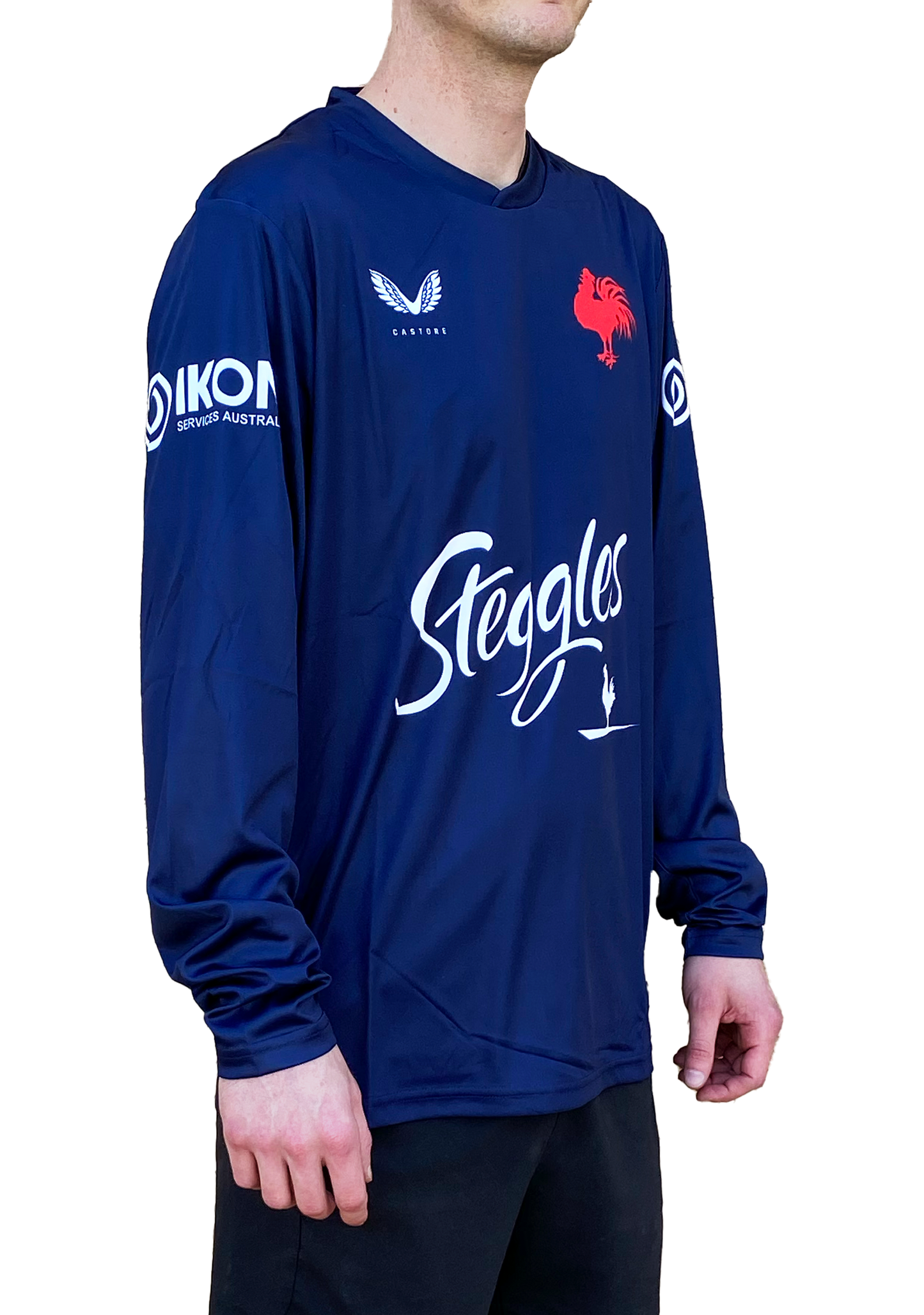 Castore Sydney Roosters Mens Training Long Sleeve Tshirt <br> JCSRTRLST NAVY