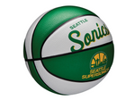 Wilson NBA Team Mini Retro Seattle Supersonics Basketball <br> WTB3200XBSEA