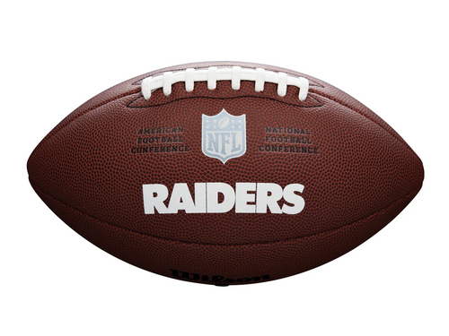 Wilson NFL Licensed Las Vegas Raiders Gridiron Ball <br> WTF1748XBLV