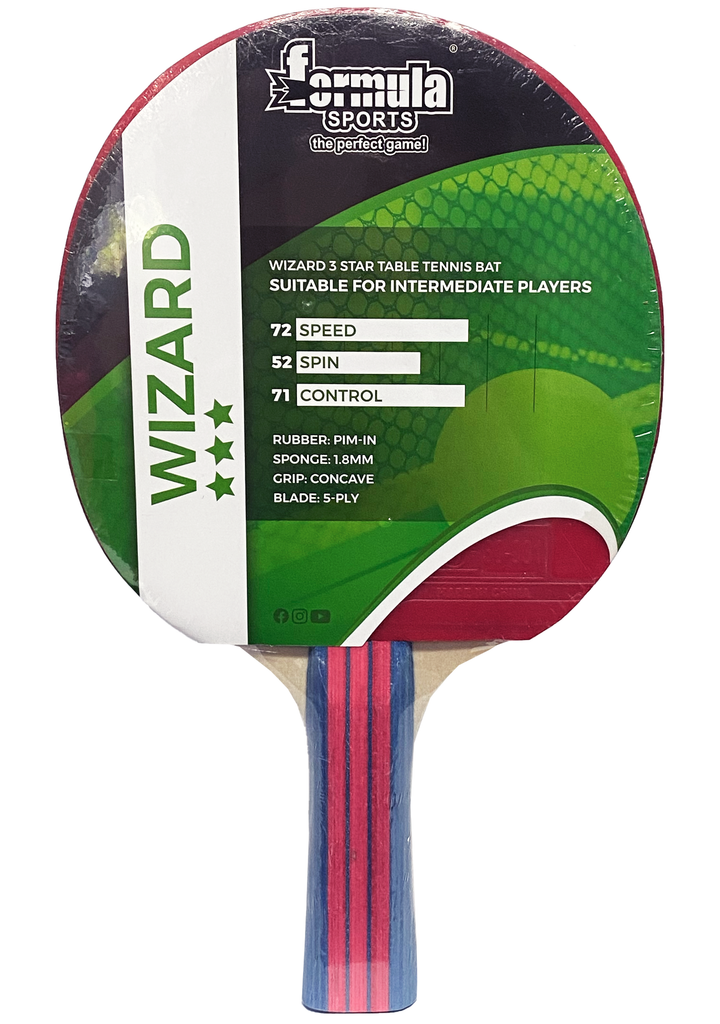 Formula Sports Wizard 3 Star Table Tennis Bat <br> T30300