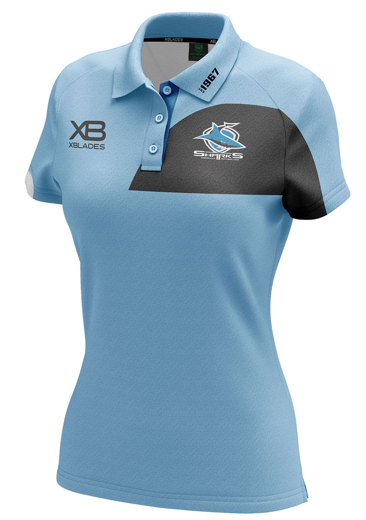 Xblades Womens Cronulla Media Polo 19 <br> CROMDPL19W
