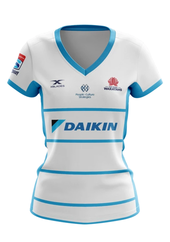 Xblades Womens NSW Waratahs Replica Away Jersey 20 <BR> WAR-RAJ-L20-W WHITE SKY