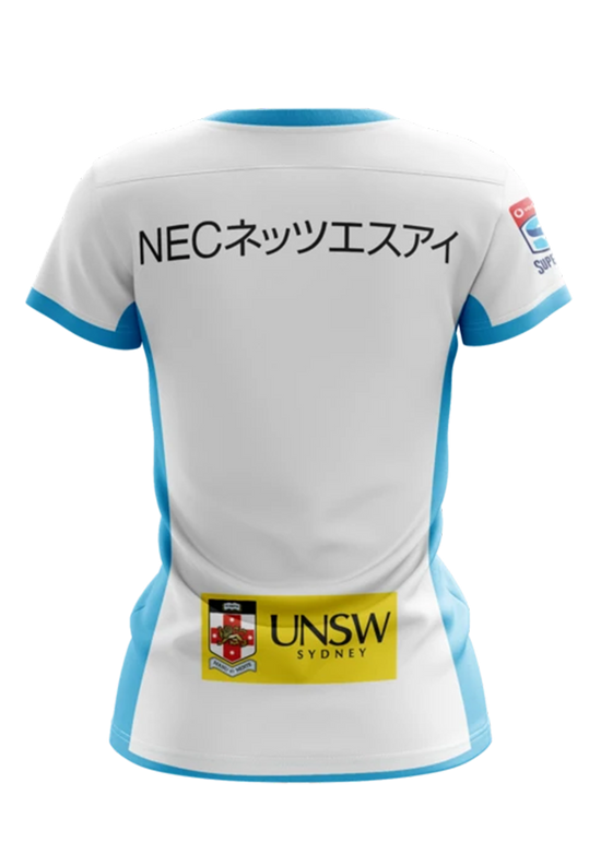 Xblades Womens NSW Waratahs Replica Away Jersey 20 <BR> WAR-RAJ-L20-W WHITE SKY