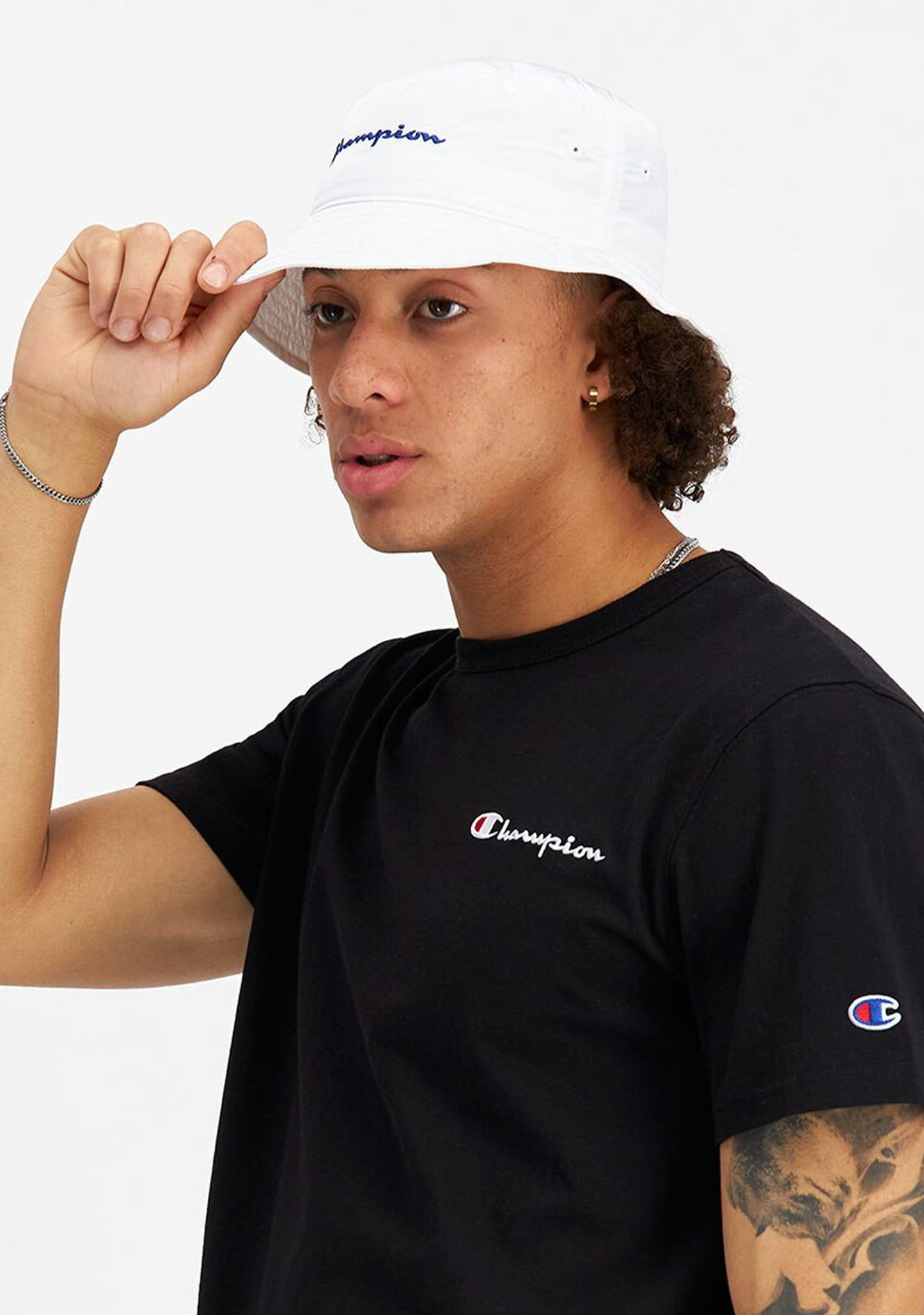 Champion Nylon Bucket Hat White