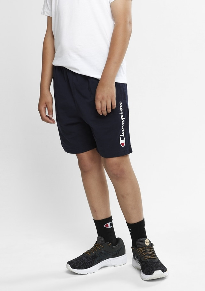 Champion Junior Script Jersey Shorts KX8VN Jim Kidd Sports